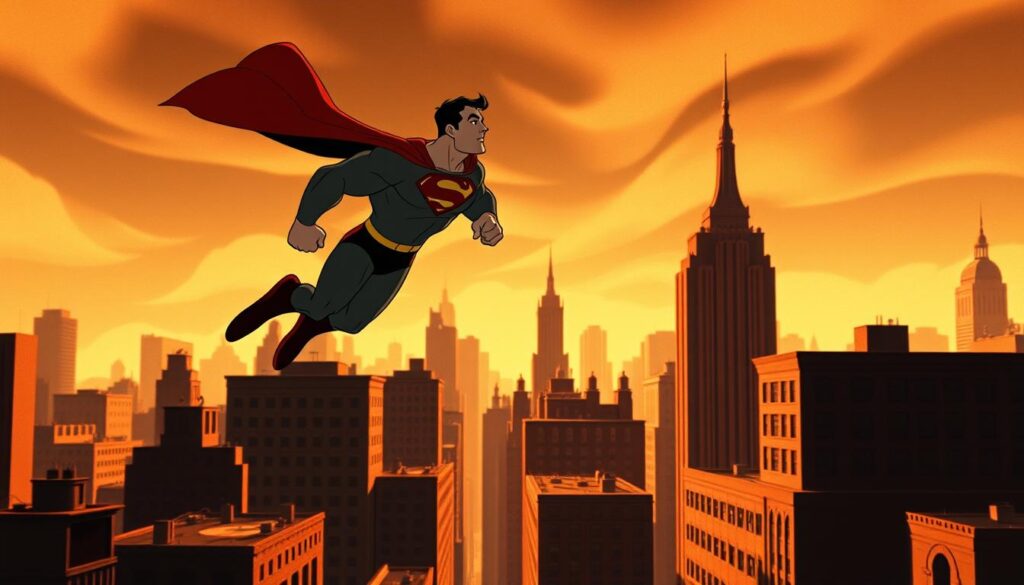 rotoscoping in Fleischer Superman shorts